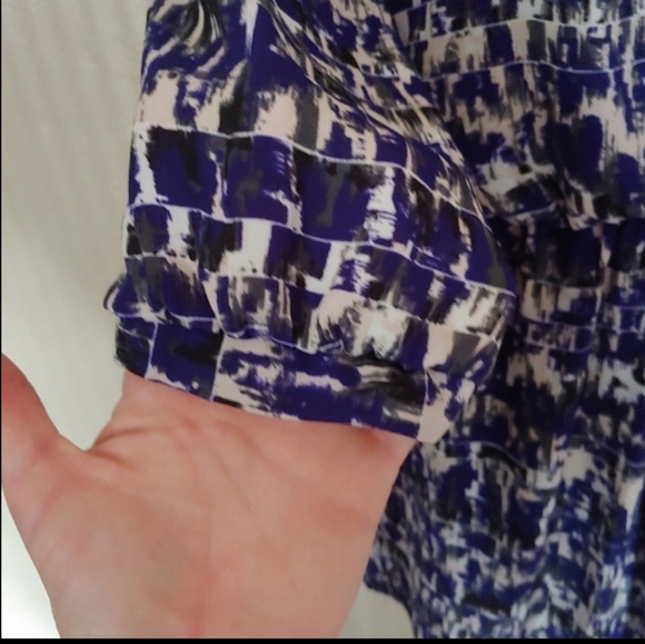 Lush Kendal Print Surplice Faux Wrap Dress Size Women's Small - Picture 6 of 8